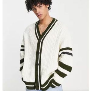 ASOS oversized athletic sweater